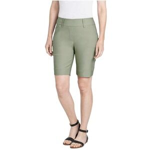 Hilary Radley Ladies' Bermuda Pull-On Golf Shorts Sage Green Size Small NWT!